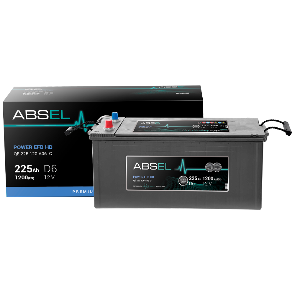 Аккумулятор ABSEL POWER EFB HD 12V D6 225Ah 1200A (3) ОП